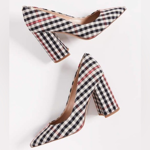 Sam Edelman Halston Heels in Shepard Plaid- Size 6 - Picture 2 of 11